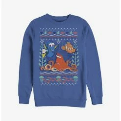 Best deal 💯 Disney Pixar Finding Nemo Sea Ugly 🔔 Christmas Sweater Sweatshirt 🌟