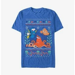 Best Sale 😉 Disney Pixar Sea 🎅 Christmas Pattern Sweater T-Shirt ❤️
