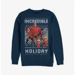 Hot Sale ❤️ Disney Pixar The Incredibles Incredible Holiday Ugly 🔔 Christmas Sweater Sweatshirt 🛒