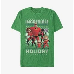 Hot Sale 🛒 Disney Pixar The Incredibles 🔔 Christmas Pattern T-Shirt 🔔