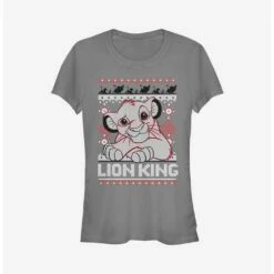 Brand new 🔥 Disney The Lion King Simba 🎄 Christmas Pattern 👧 Girls T-Shirt ✨