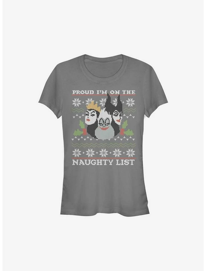 Cheap ๐ Disney Villains Naughty And Proud Holiday ๐ง Girls T-Shirt ๐ฅฐ