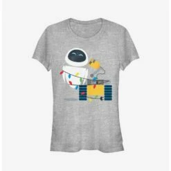 New 😍 Disney Pixar Wall-E ❄ Christmas Lights 👧 Girls T-Shirt 👍