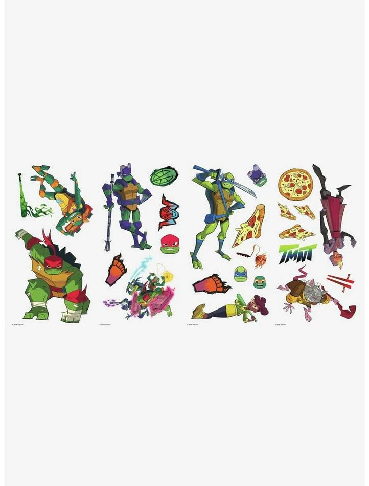New β€οΈ Teenage Mutant Ninja Turtles Rise Of The TMNT Peel And Stick Wall Decals β - Image 2