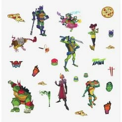 New ❤️ Teenage Mutant Ninja Turtles Rise Of The TMNT Peel And Stick Wall Decals ⌛