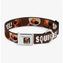 Best deal ✔️ Disney Pixar Up Dug Poses Squirrel 🐕 Dog Collar Seatbelt Buckle 🛒