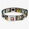 Outlet 🔔 Disney Pixar Wall-E & Eve Pose Face Hazard Blocks 🦮 Dog Collar Seatbelt Buckle 💯