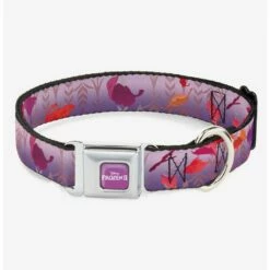 Deals 🧨 Disney Frozen 2 Swirling Leaves 🐕 Dog Collar Seatbelt Buckle 😉