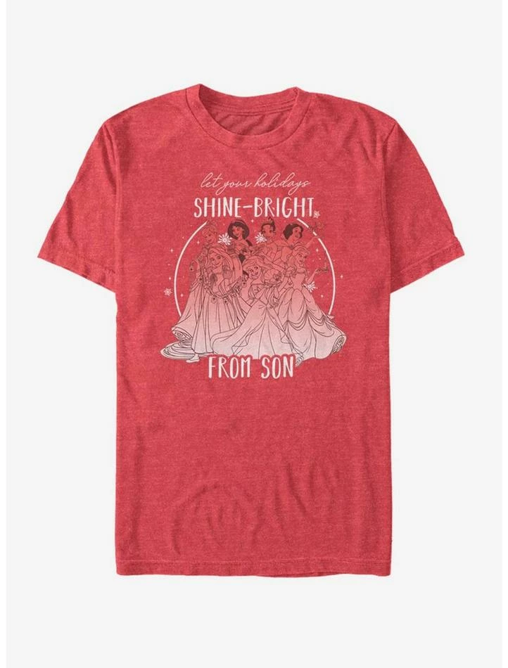 Promo 👏 Disney Princesses Shine Bright Son Holiday T-Shirt ✔️