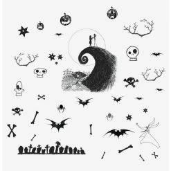 Best Pirce ✨ The Nightmare Before ❄ Christmas Jack And Sally Peel And Stick Wall Decals 😍