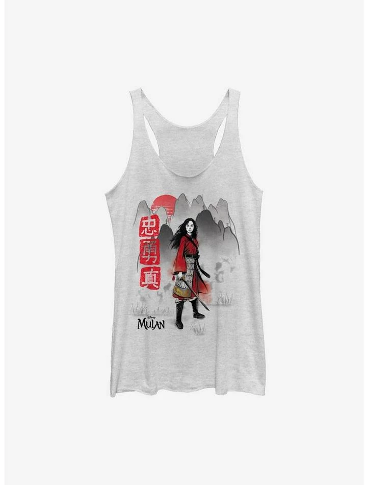 Flash Sale 🤩 Disney Mulan Live Action Loyal Brave And True 👧 Girls Tank 💯