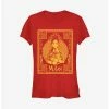 Hot Sale 😉 Disney Mulan Live Action Golden Outline Poster 👧 Girls T-Shirt 🤩