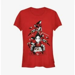 Hot Sale 🌟 Disney Mulan Live Action Warrior Poses 👧 Girls T-Shirt 😀