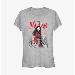 Promo 😍 Disney Mulan Live Action Watercolor Title Poster 👧 Girls T-Shirt 🛒