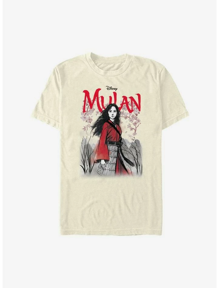 Promo ⭐ Disney Mulan Live Action Watercolor Title Poster T-Shirt 🌟