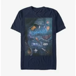 Outlet ⭐ Disney Pixar Onward Denim Poster T-Shirt 👏