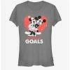 Best Sale 🌟 Disney Mickey Mouse And Minnie Mouse Couple Goals Valentine 👧 Girls T-Shirt 🌟