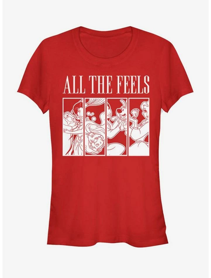 Brand new 😍 Disney Princess All The Feels 👧 Girls T-Shirt ⭐