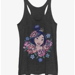 Buy 🔥 Disney Mulan Floral Portrait 👧 Girls Tank 🎉