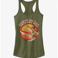 Buy 🥰 Disney Mulan Warrior Make A Man 👧 Girls Tank 🎁