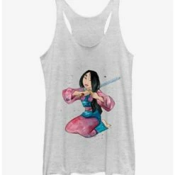 Best Sale 😍 Disney Mulan Sword Hair Chop 👧 Girls Tank 🧨