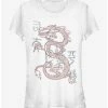 Top 10 🔥 Disney Mulan Mushu Dragon Outline 👧 Girls T-Shirt 🛒