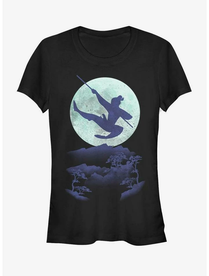Promo 🤩 Disney Mulan Warrior Shadow 👧 Girls T-Shirt 😉