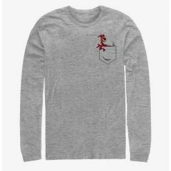 Best deal ❤️ Disney Mulan Mushu And Cricket Faux Pocket Long-Sleeve T-Shirt 👏
