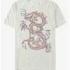 Budget ✨ Disney Mulan Mushu Dragon Outline T-Shirt ❤️