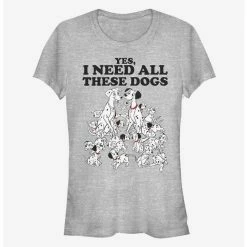 Cheap 🔔 Disney 101 Dalmatians I Need All These 🐕 Dogs Classic 👧 Girls T-Shirt ❤️