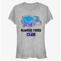 Deals 🎁 Disney Winnie The Pooh Eeyore Tired Club Classic 👧 Girls T-Shirt ✔️