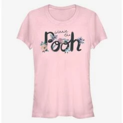 Flash Sale 🛒 Disney Winnie The Pooh Floral Art Classic 👧 Girls T-Shirt 😍