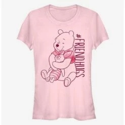 Deals 🥰 Disney Winnie The Pooh Piglet Pooh Hugs Classic 👧 Girls T-Shirt 🤩