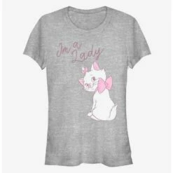 Discount 💯 Disney Aristocats Marie I'm A Lady Classic 👧 Girls T-Shirt 🤩