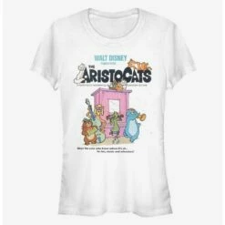 Flash Sale 😉 Disney Aristocats Classic Movie Poster Classic 👧 Girls T-Shirt ❤️