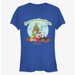 Best Sale 🛒 Disney Goofy Seasons Greetings From Dad Classic 👧 Girls T-Shirt 🎁