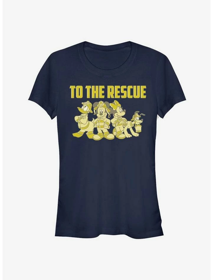 Flash Sale โ๏ธ Disney Mickey Mouse Minnie Mouse Donald To The Rescue Firefighters Classic ๐ง Girls T-Shirt ๐ฏ