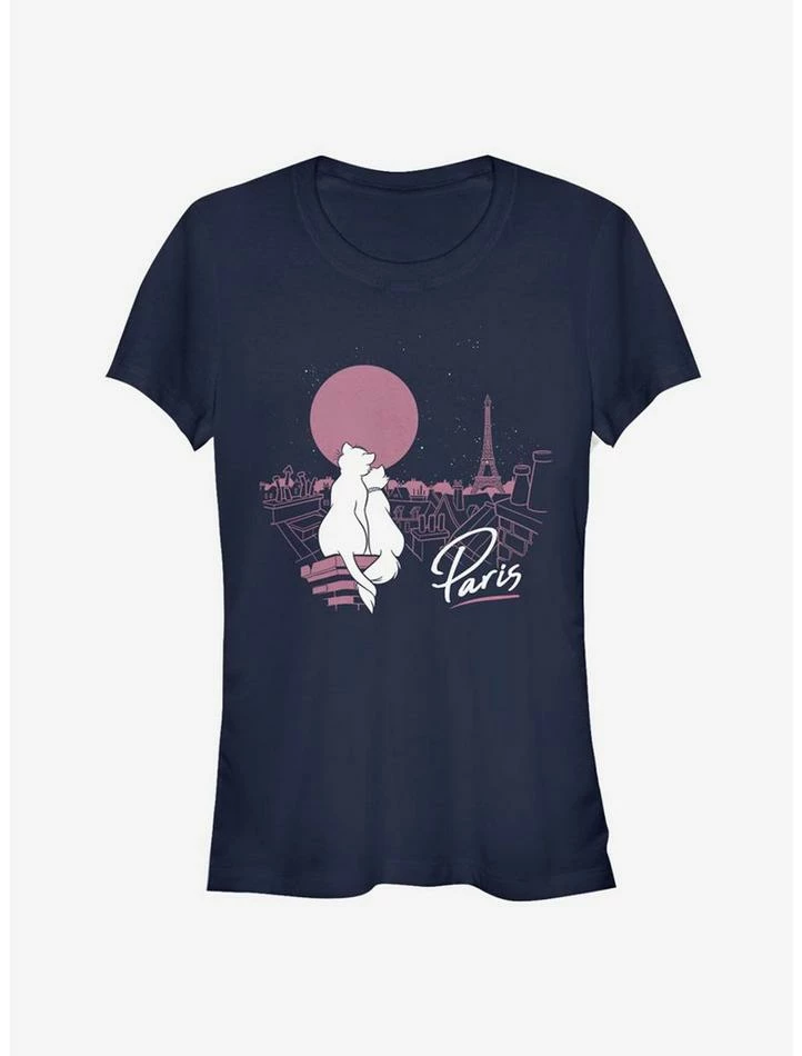 Best Sale ๐ฅ Disney The Aristocats Together In Paris ๐ง Girls T-Shirt ๐ฅฐ - Image 3