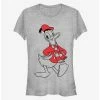 Best Sale ⌛ Disney Donald Holiday Outline Classic 👧 Girls T-Shirt 😀