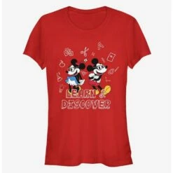 Budget 😀 Disney Mickey Mouse And Minnie Mouse Learn Discover Classic 👧 Girls T-Shirt ✔️