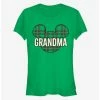 Buy 😀 Disney Mickey Mouse Head Plaid Grandma Classic 👧 Girls T-Shirt 🔥