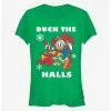 Budget 🧨 Disney Donald Duck Duck The Halls Classic 👧 Girls T-Shirt 🧨