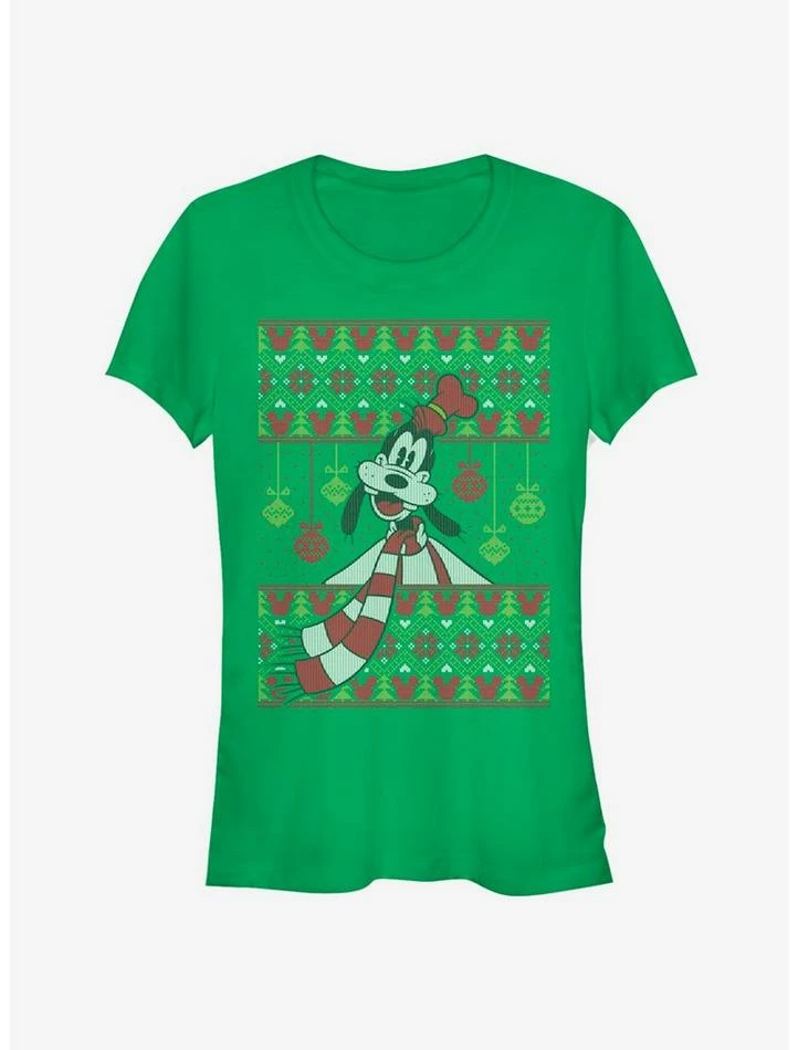 Wholesale โ๏ธ Disney Goofy Ornament Holiday Sweater Classic ๐ง Girls T-Shirt ๐
