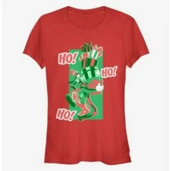 Hot Sale ❤️ Disney Goofy Ho! Ho! Ho! Holiday Classic 👧 Girls T-Shirt 💯