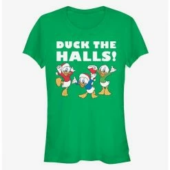 Best deal 🔥 Disney Huey, Dewey, And Louie Holiday Duck The Halls! Classic 👧 Girls T-Shirt ✨