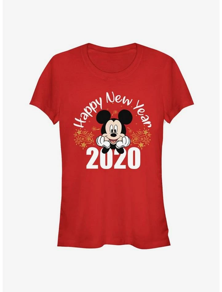 Wholesale 👏 Disney Mickey Mouse Happy New Year 2020 Classic 👧 Girls T-Shirt ✔️