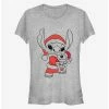 Coupon 🔥 Disney Lilo & Stitch 🎄 Christmas Santa Stitch Blaster 👧 Girls T-Shirt ❤️
