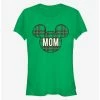 Coupon 🛒 Disney Mickey Mouse Head Plaid Mom Classic 👧 Girls T-Shirt ❤️