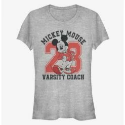 Cheap 👏 Disney Mickey Mouse Varsity Coach Classic 👧 Girls T-Shirt 😉