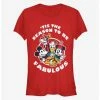 Promo 👏 Disney Mickey Mouse 'Tis The Season To Be Fabulous Classic 👧 Girls T-Shirt 🥰